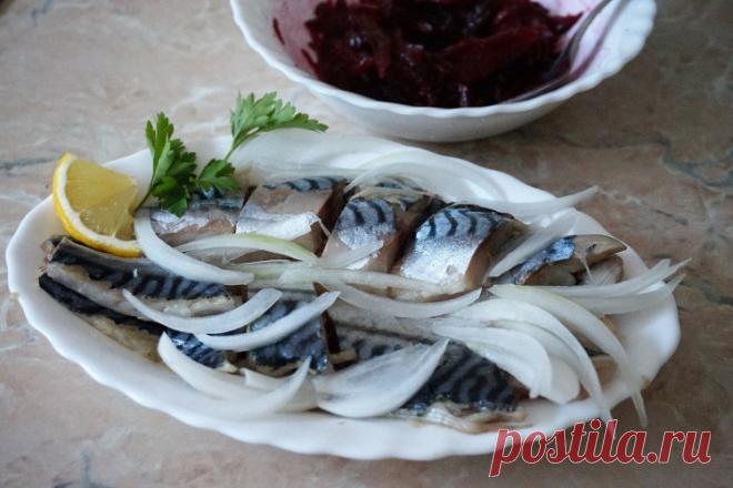 Малосольная скумбрия или селёдка - Простые рецепты Овкусе.ру
