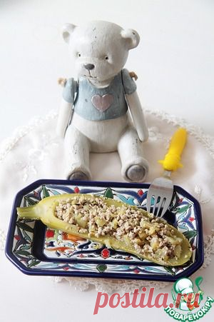 Лодочки из кабачка - кулинарный рецепт