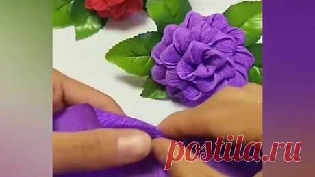Цветы из гафрированной бумаги своими руками