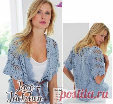 Ажурна кофточка крючком 
#крючок # #вязаная_кофточка #кофточка_крючком