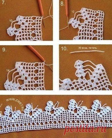 Обвязка с бабочками — Сделай сам, идеи для творчества - DIY Ideas