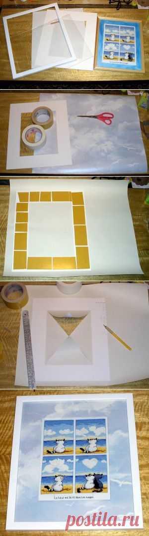 Домовёнка — нет: Паспарту из обоев