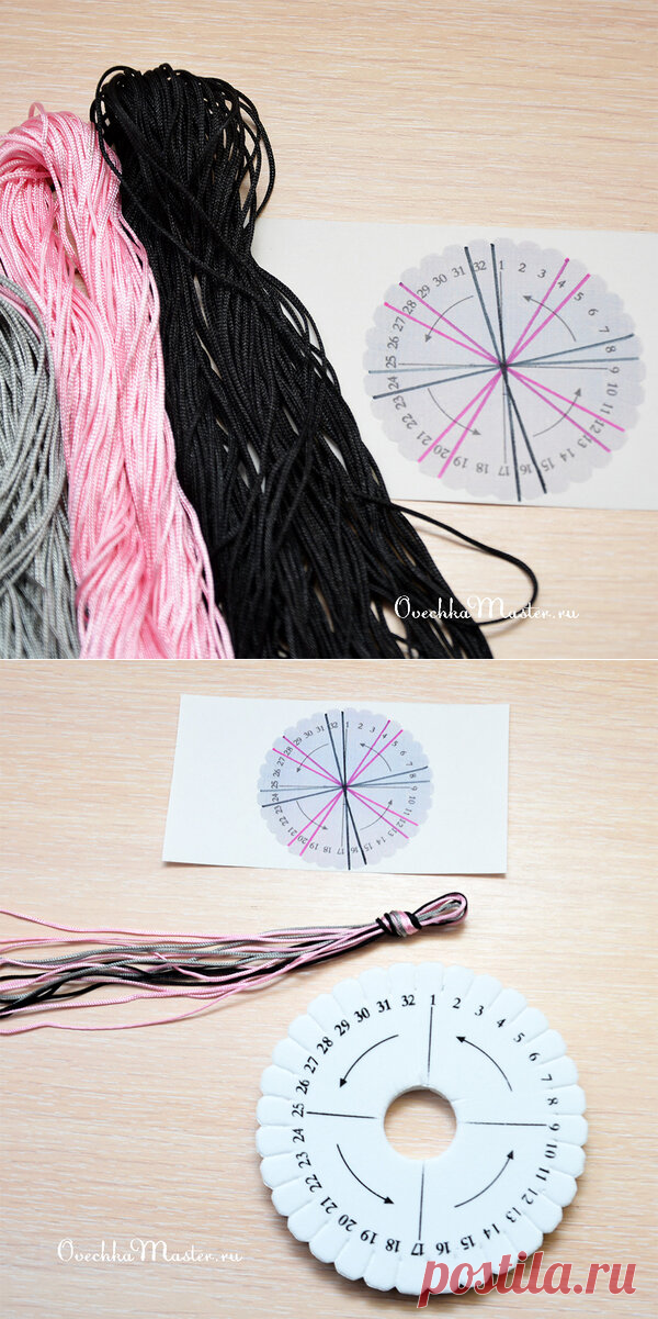 Объёмный браслет Кумихимо из 16 нитей | Рукоделие от OvechkaMaster.ru | Яндекс Дзен