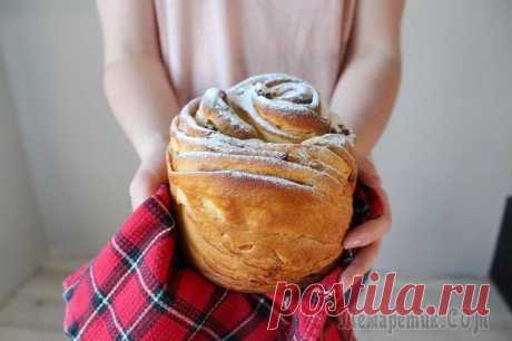 Кулич Краффин Сегодня я расскажу, как приготовить очень вкусный необычный слоеный кулич краффин. Он получается очень мягкий, в меру сладкий с цитрусовой ноткой. Такой кулич долго остается мягким, а его необычный вн...