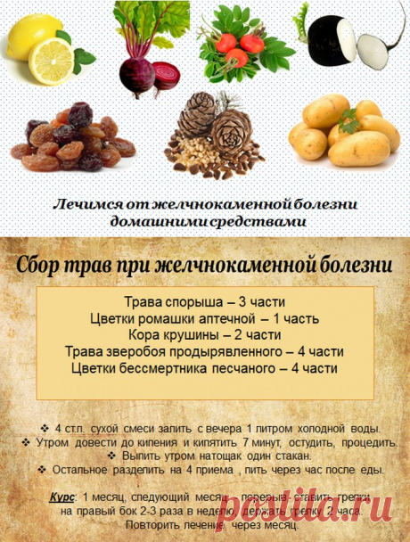 Как растворить камни в желчном пузыре в домашних условиях травами