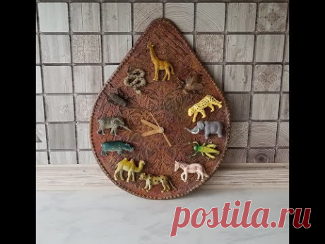 Детские часы из старых киндер-сюрпризов. DIY. Craft from old Kinder surprises.
