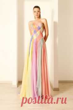 Rami Kadi patterned pastel dress.  Gorgeous
