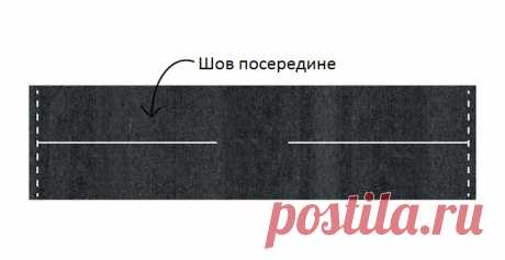 Как сшить простой шарф-коул