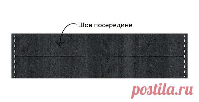 Как сшить простой шарф-коул