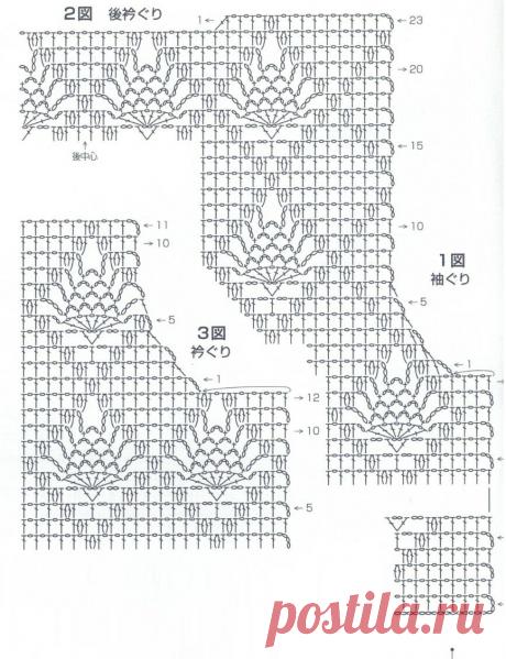 Очаровательные японские жакетики крючком и схемы. | Вязалки Веселого Хомяка | Яндекс Дзен