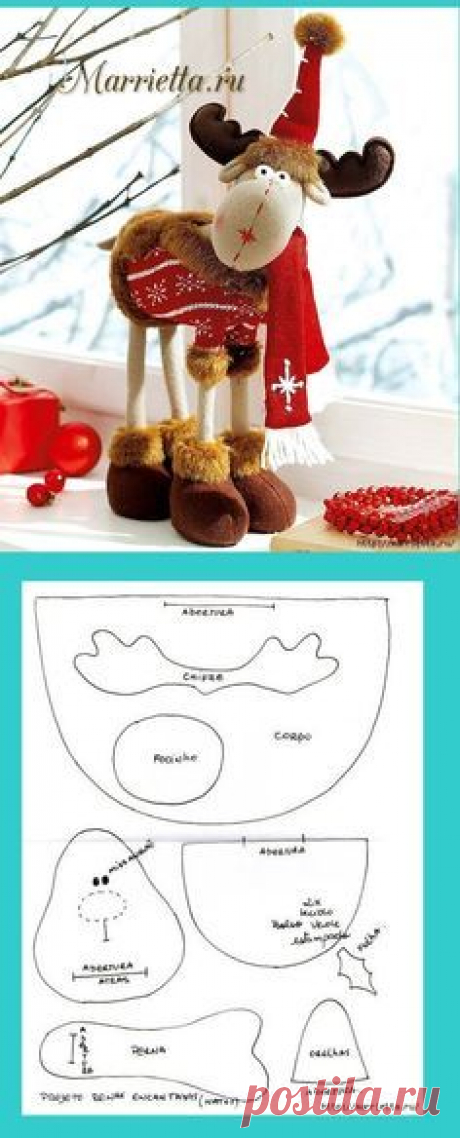 шаблоны новогодних игрушек - снеговики, санты, олени...