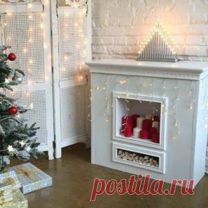 Камин из коробок: как сделать своими руками, размеры, сколько коробок нужно, фото