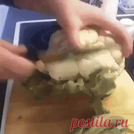 Одноклассники     Цветная капуста под сливочном соусом.