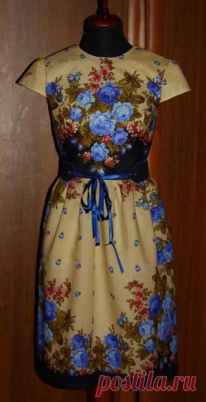 Шить из павловопосадских платков