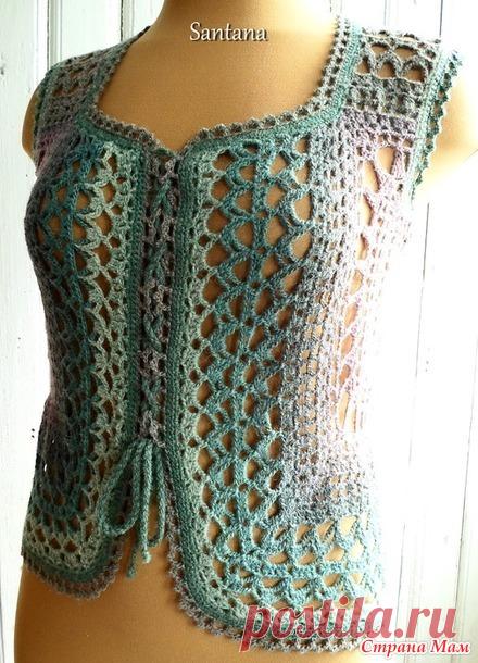 Жилет "Геометрия". - Вязание - Страна Мам