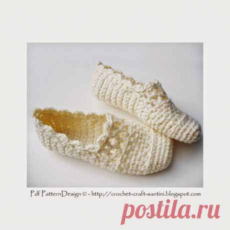 Sophie and Me: LACEY WOOL WINTER CROCHET SLIPPERS