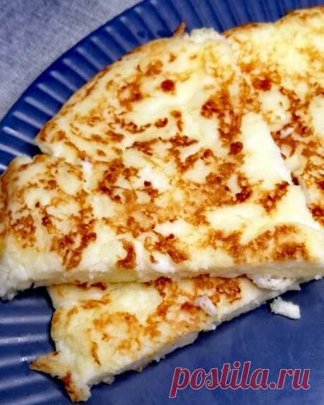 Ленивый хачапури с сыром и творогом