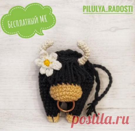 Бык - символ 2021 года, подборка 50 схем вязания крючком бычка и коровы