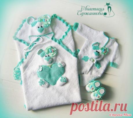 *Комплект на выписку "Мой маленький Тедди" - Вязание для детей - Страна Мам