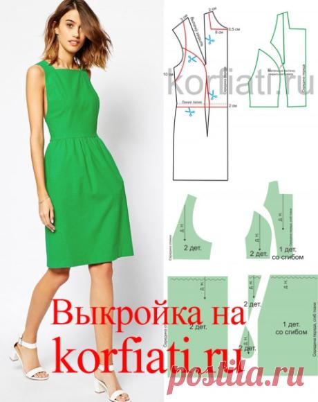 ВЫКРОЙКА ПЛАТЬЯ-САРАФАНА