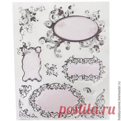 Купить Штампы силиконовые комбинированные Viva "Цветочные узоры" - штампы, штампинг, штампы для скрапа