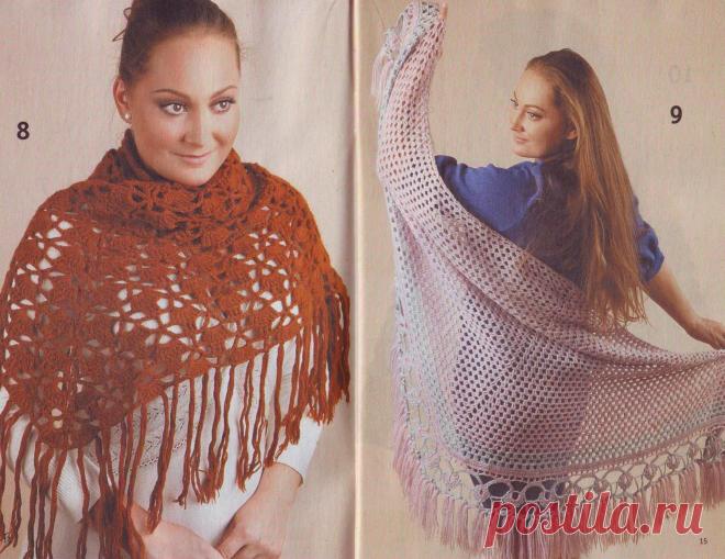 Вязание крючком. Шали, палантины, пончо. Схемы и описания. JewelCity.ru