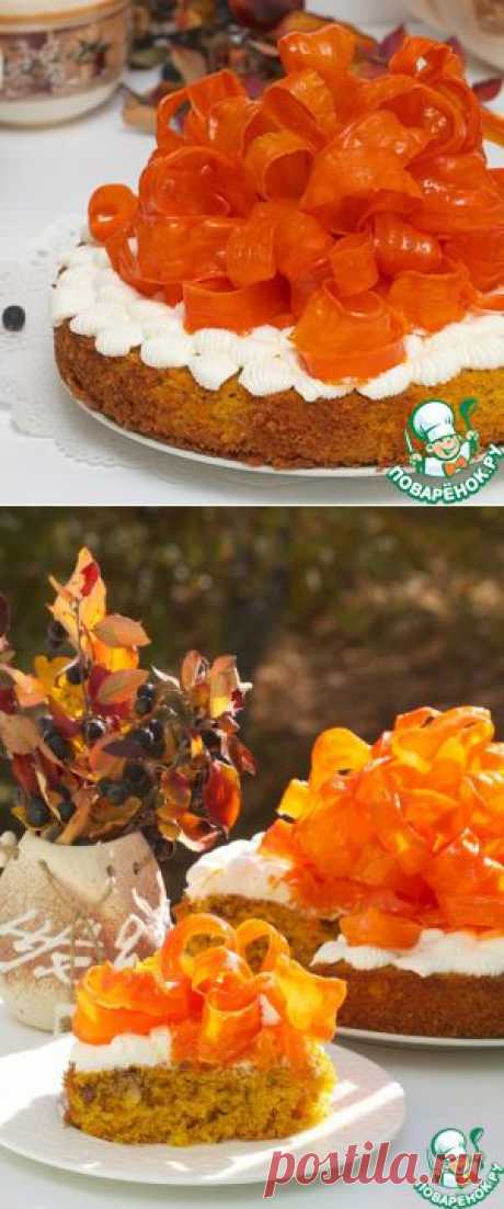 Осенний праздничный пирог - кулинарный рецепт