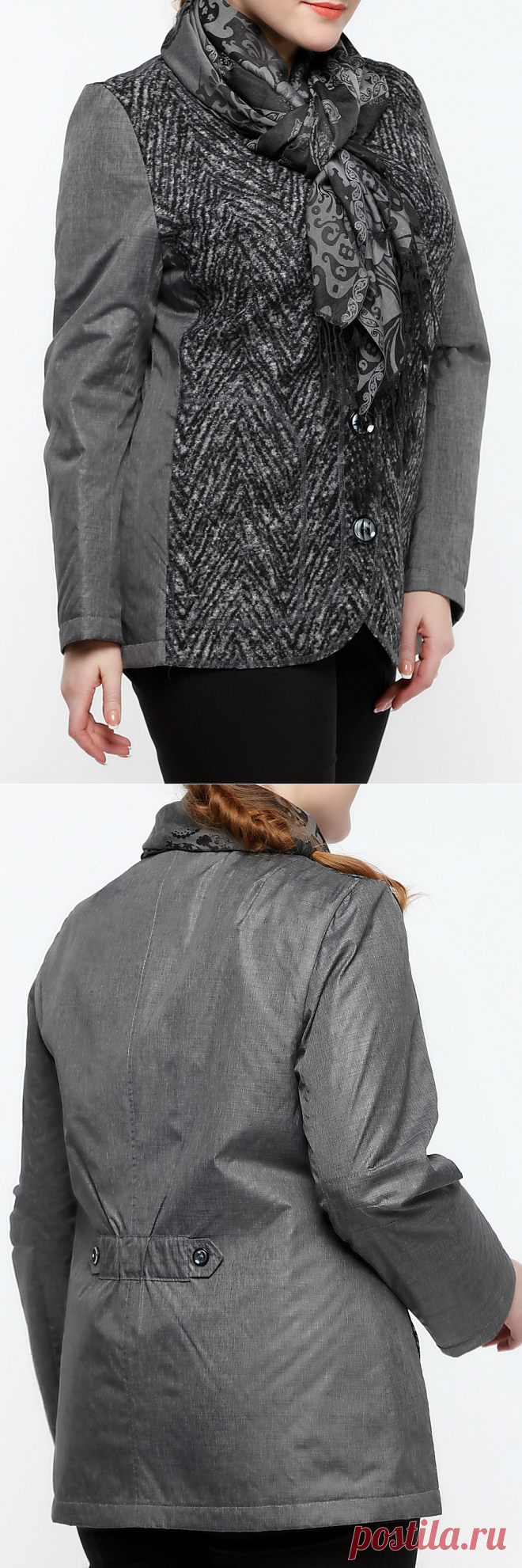 Состав
80% полиэстер, 20% вискоза
Описание
стильный жакет классического кроя. По спинке проложена пата с резинкой, создавая приталенный силуэт. В жакете использованы разные по фактуре Итальянские ткани. По полочке в рельефах расположены карманы. Жакет застегивается на 4 большие пуговицы. Горловину украшает шарф. Будет актуально смотреться и на работе в офисе, и на прогулке по городу. Эффектный вариант на каждый день!