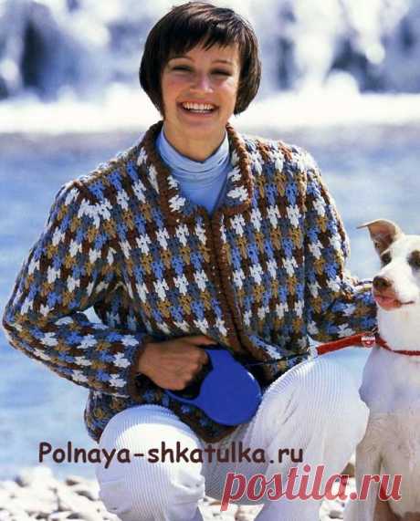 Разноцветный жакет