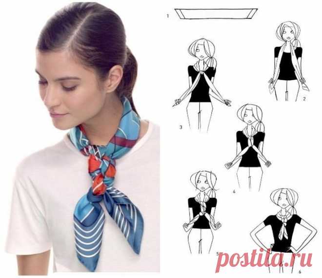 Как носить шелковый платок этой осенью — BurdaStyle.ru