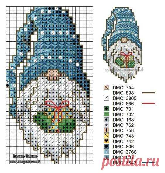 Схемы для вышивки крестом: Рождественские гномы - Свое рукоделие. 🎄❄️
Рождественские гномы — одни из самых важных персонажей Рождества. Они приносят подарки и счастье в дом. Украшая дом к Рождеству можно, например, вышить рождественский сапожок с гномом. Здесь вы сможете найти схемы для вышивки крестом таких милых гномов.