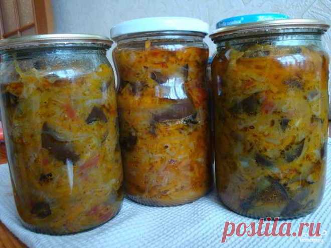Солянка с баклажанами и капустой