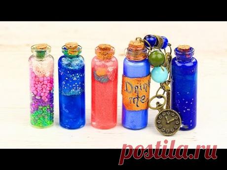 Волшебные кулоны-бутылочки своими руками - 8 идей