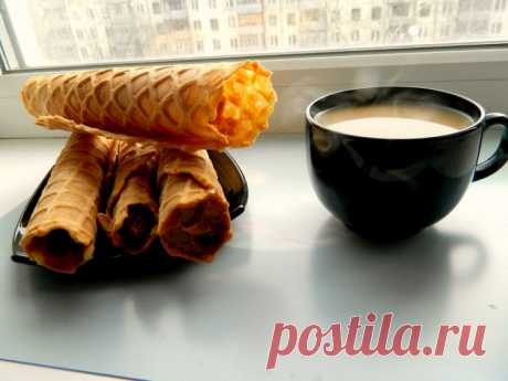 Вафельные трубочки, простой рецепт - Простые рецепты Овкусе.ру