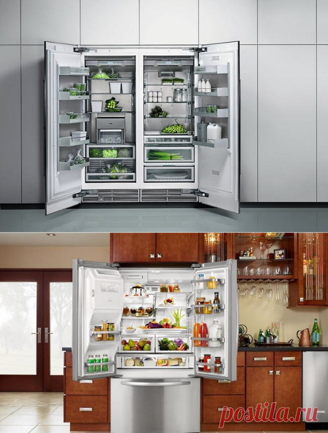 Холодильник двухдверный: встраиваемые и отдельностоящие модели