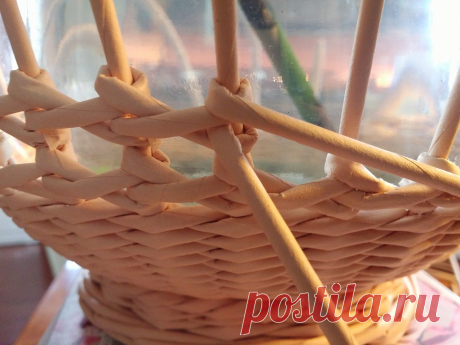 Ажурная вазочка для фруктов. Плетение из бумаги | oblacco