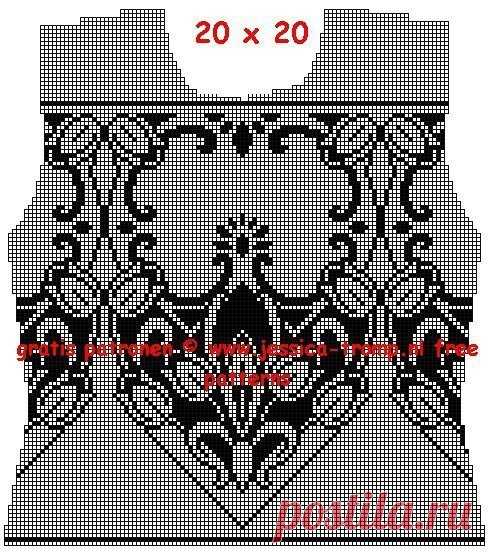 Филейные схемы для топиков и кофточек