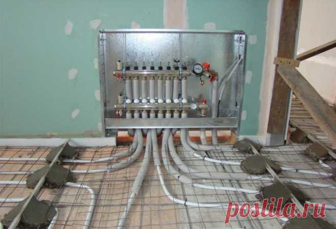 Как своими руками сделать в ванной комнате теплый водяной пол | Я в доме хозяин