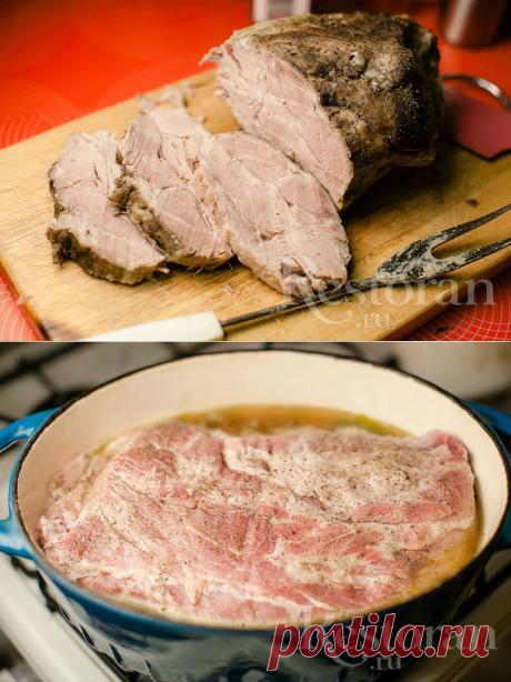 Рецепт: Томленая свиная шея