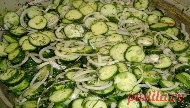 САЛАТ ИЗ ОГУРЦОВ НА ЗИМУ «ЗИМНИЙ КОРОЛЬ»
(СТЕРИЛИЗАЦИЯ НЕ ТРЕБУЕТСЯ)

Вкусный и простой салат – продукты для него нужны самые простые, и приготовить несложно. Важно выдержать пропорции, тогда получится вкусно – пальчики оближешь! А яркий зеленый цвет салата будет радовать зимой ваш глаз.

Вся прелесть данного салата заключается в том, что в нём даже зимой сохранится вкус и аромат свежих огурчиков, будто только что сорванных на грядке.

Сейчас закатаете такой салат, а зимой...
