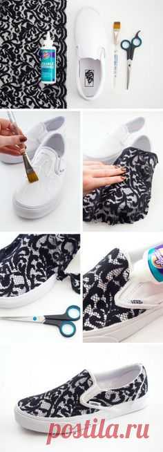 DIY Lace Sneakers