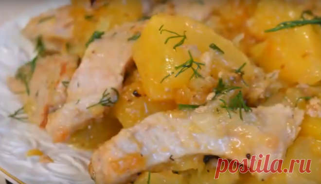 Невероятно вкусное мясо с репой