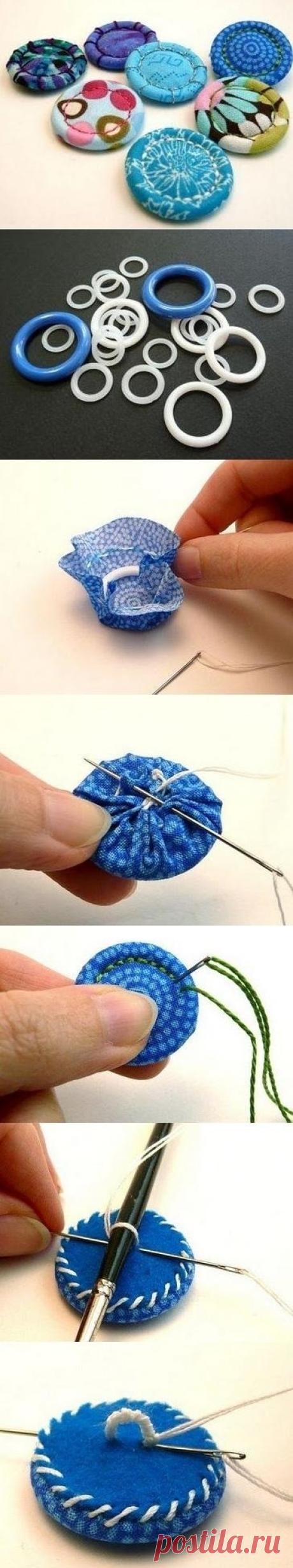 DIY fabric buttons