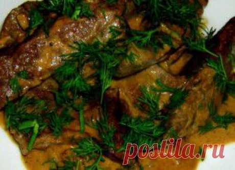 Телячья печень по-строгановски - Мода на еду - Вкусные кулинарные рецепты