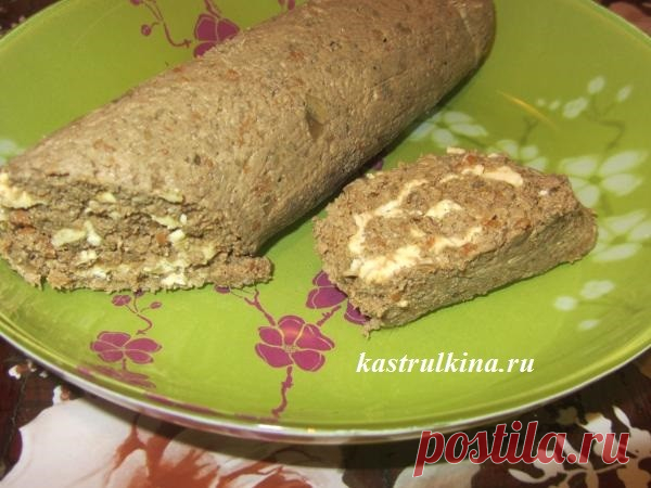 Нежнейший паштет из куриной печени в рулете
