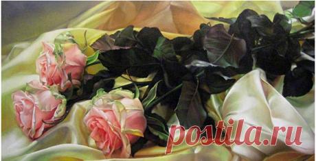 Художник Лучкив Василий Владимирович Как роза женщина прекрасна и ароматна и нежна.