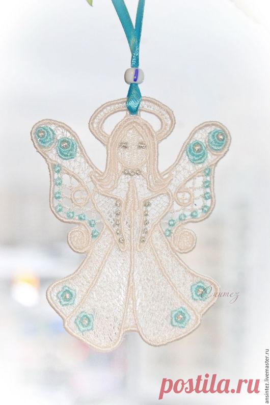 Купить Цветочный Ангел вышитый кружевной декор игрушка для мобиля - Ангел хранитель, ангел снов