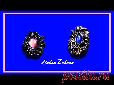 БРОШЬ (КУЛОН) из КОЖИ. LEATHER BROOCH (PENDANT)