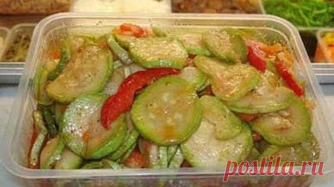 Закуска из кабачков по-корейски