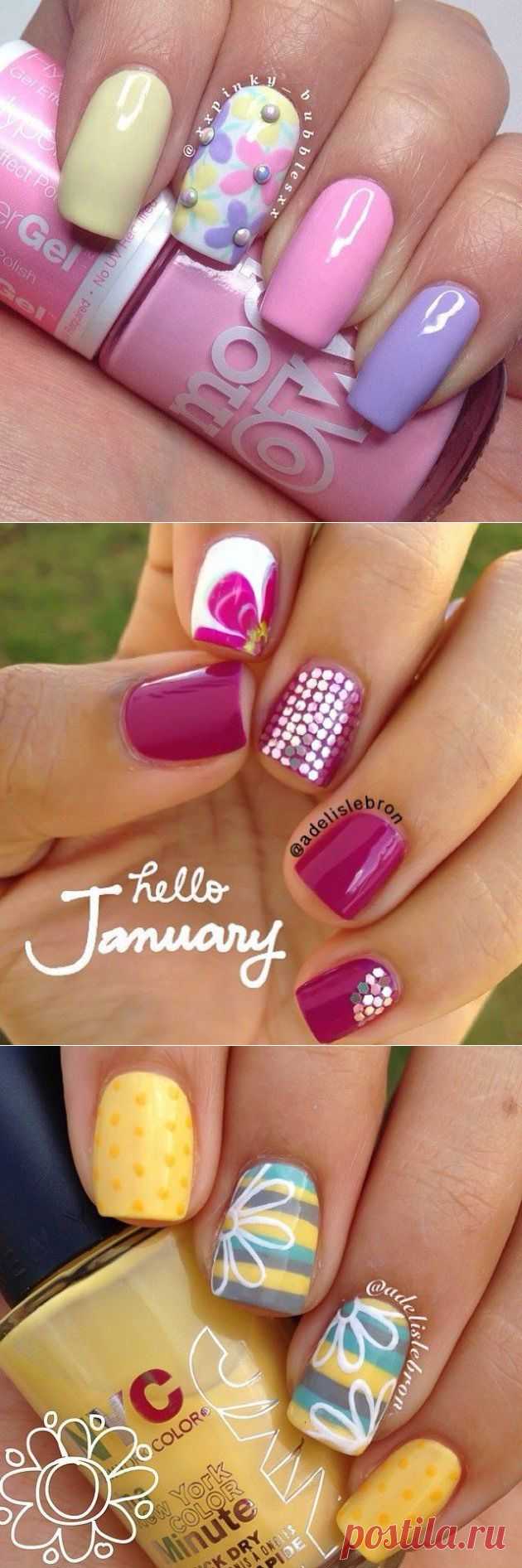 весенний маникюрчик